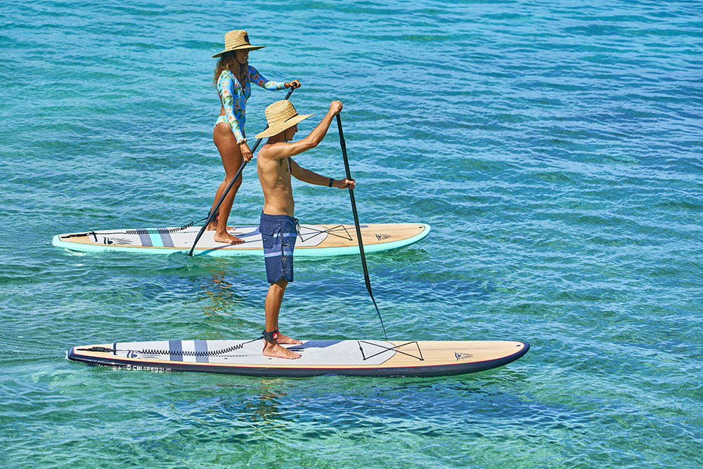 Two BLEND LE Wood / Carbon Paddle Board Package By Cruiser SUP®