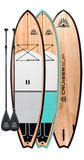 Two ESCAPE LE Wood / Carbon Paddle Board Package By Cruiser SUP®