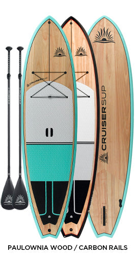 Two ESCAPE LE Wood / Carbon Paddle Board Package By Cruiser SUP®