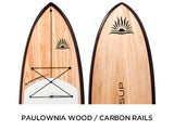 Two ESCAPE LE Wood / Carbon Paddle Board Package By Cruiser SUP®