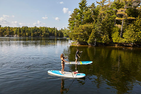 learning how to stand up paddle board