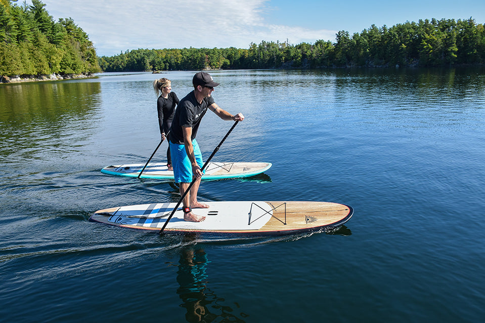 Two BLEND LE Wood / Carbon Paddle Board Package By Cruiser SUP®