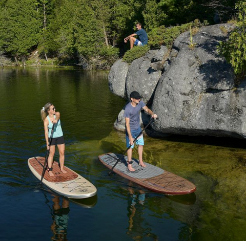 Paddle Boarding On A Lake