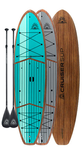 Two XPEDITION Woody Paddle Board Packages - Full Length Deck Pad