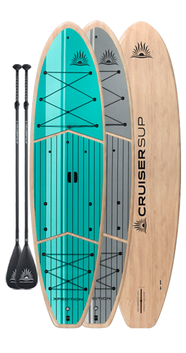 Two XPEDITION Woody Paddle Board Packages - Full Length Deck Pad